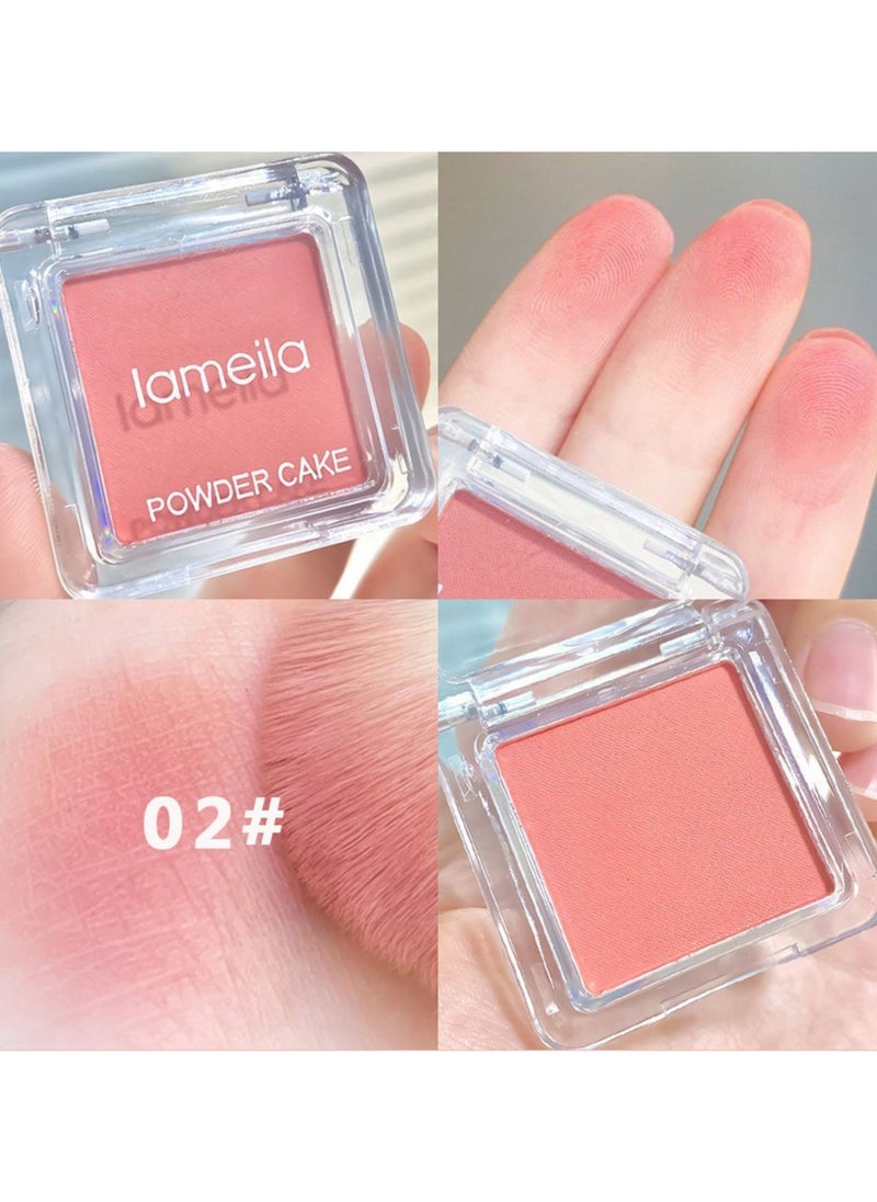 Lameila - Lightweight Nude Blush Plate for Natural Daily Makeup - Monochrome Color for Beginners and Women - COLOR 2 - Image 1
