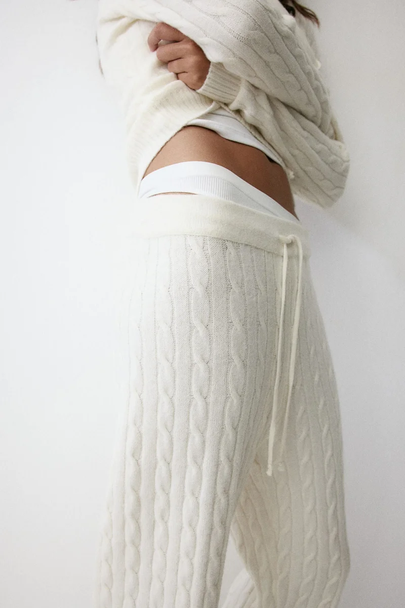H&M Cable-Knit Joggers