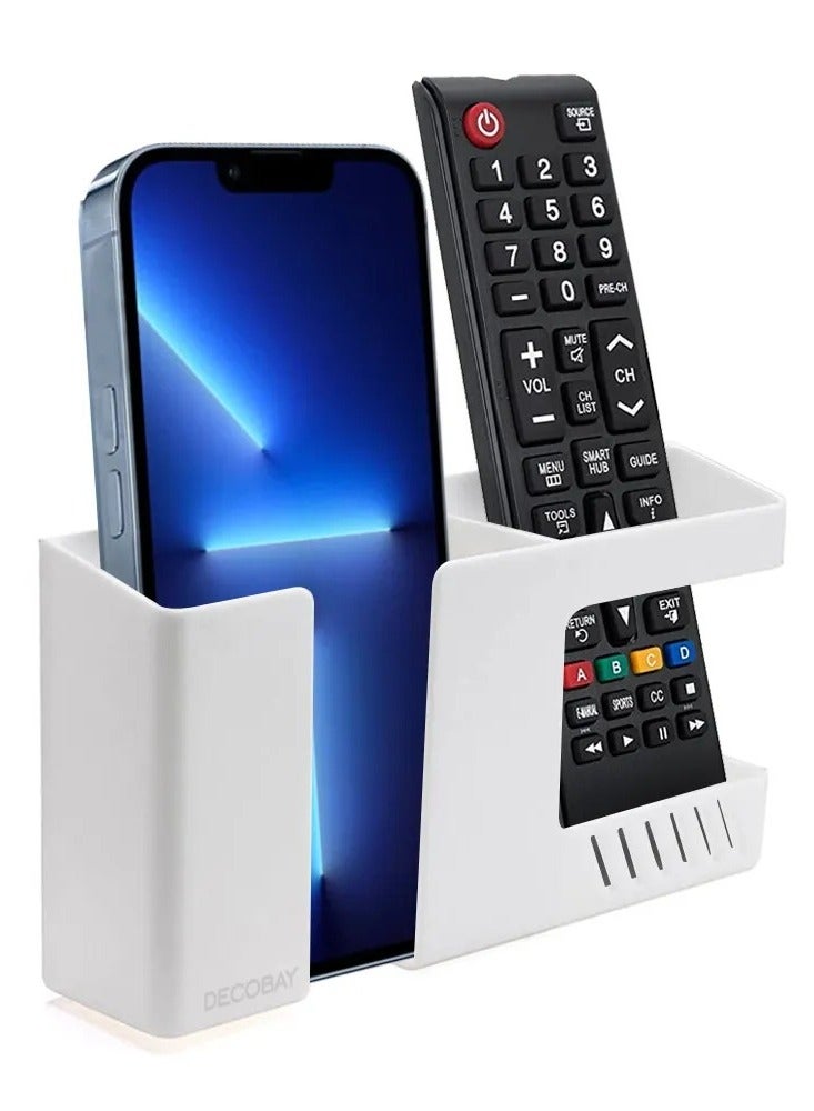 D3 Wall Mount Phone Holder, Punch-Free Wall-Mounted Mobile Phones Charging to Stand, Sticky Remote Control Storage Box Bedside Lazy Mobile Phone Rack, Multipurpose Storage Box Multicolour  - Image 4