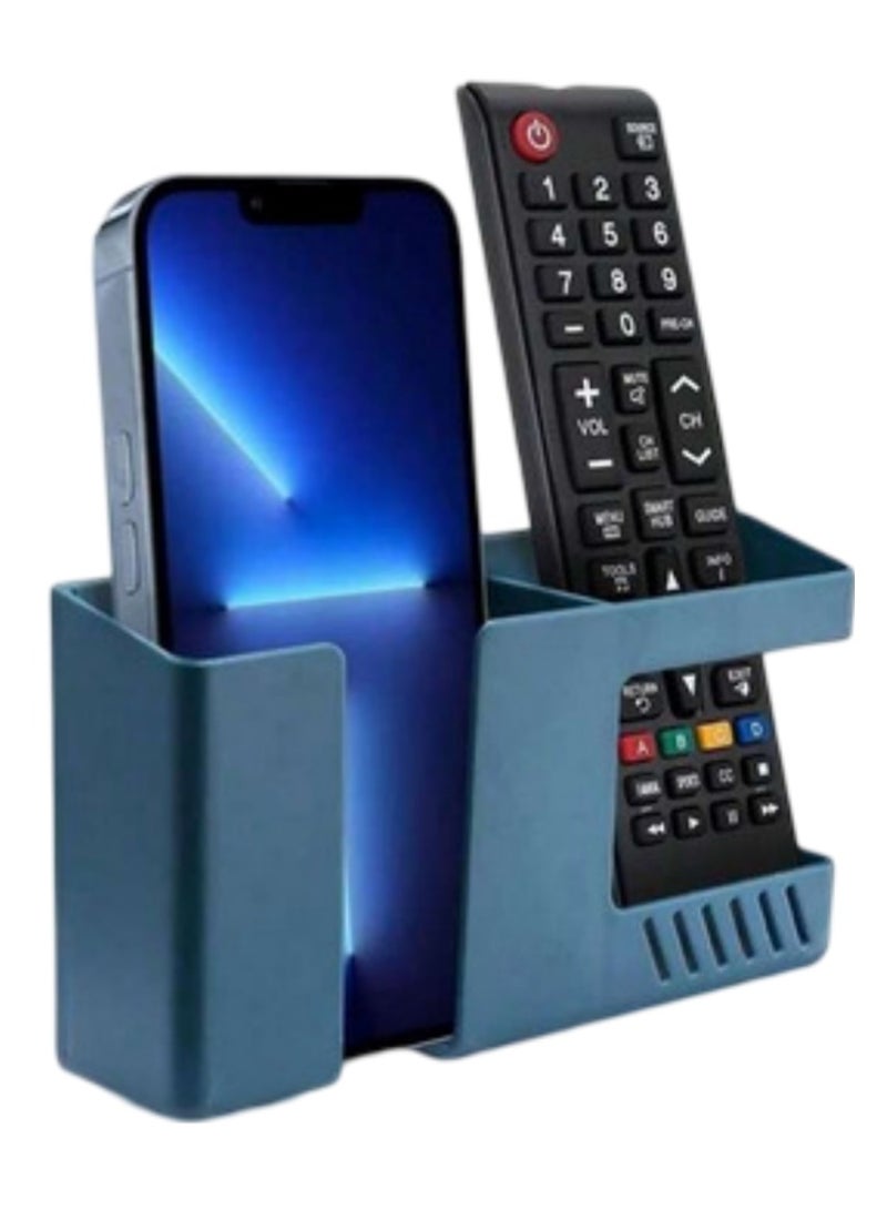 D3 Wall Mount Phone Holder, Punch-Free Wall-Mounted Mobile Phones Charging to Stand, Sticky Remote Control Storage Box Bedside Lazy Mobile Phone Rack, Multipurpose Storage Box Multicolour  - Image 1