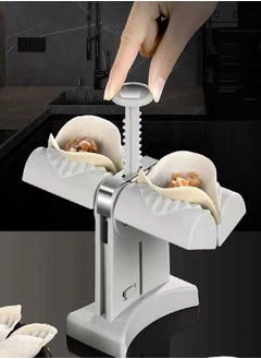 Automatic Dumpling Machine Household Double Head Dumpling Maker Mould Dumpling Maker Press Dumpling Wrapper Tool Dumpling Skin Maker Molds Easy-Tool for Dumpling Wrap Two at Once