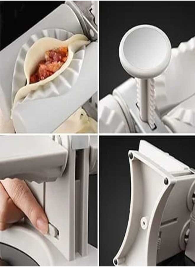 Generic - Automatic Dumpling Machine Household Double Head Dumpling Maker Mould Dumpling Maker Press Dumpling Wrapper Tool Dumpling Skin Maker Molds Easy-Tool for Dumpling Wrap Two at Once - Image 1