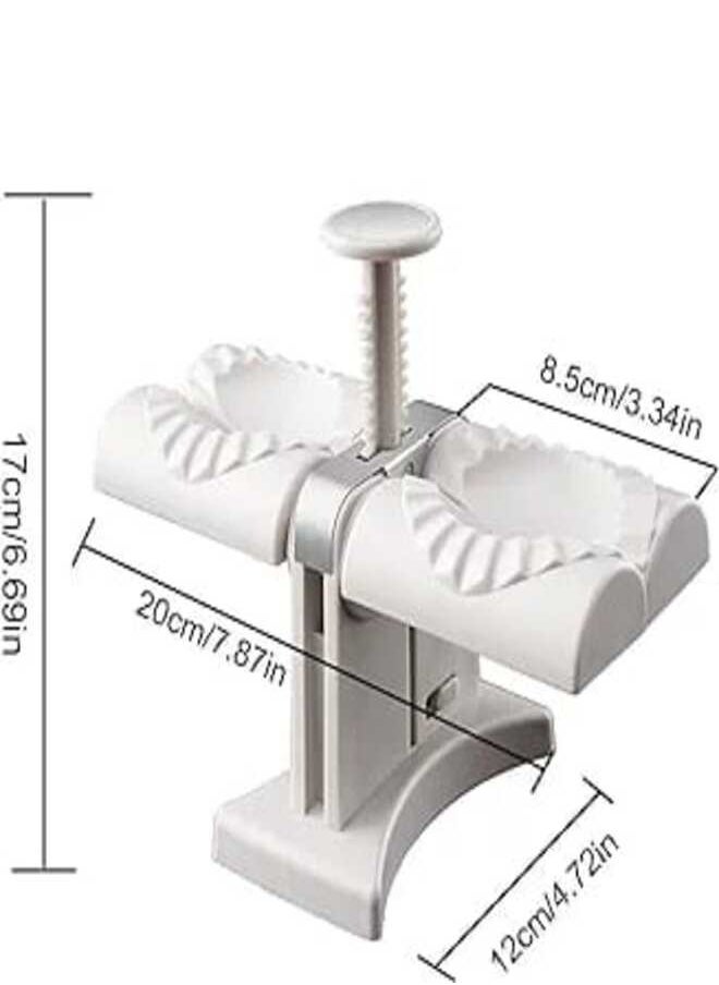 Generic - Automatic Dumpling Machine Household Double Head Dumpling Maker Mould Dumpling Maker Press Dumpling Wrapper Tool Dumpling Skin Maker Molds Easy-Tool for Dumpling Wrap Two at Once - Image 1