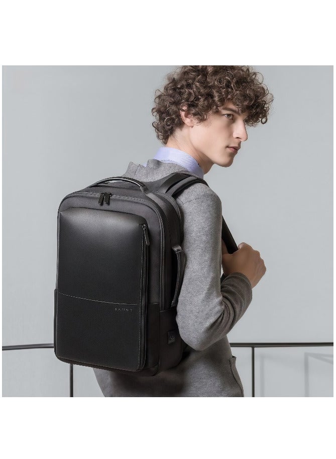 BANGE Original Men’s Laptop Backpack 35L – Stylish & Comfortable, Water-Resistant, Multi-Pocket, Ideal for Work, Travel & School – Black  - Image 3
