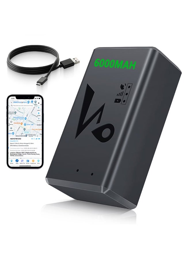 والالا جهاز تتبع GPS 4G+2G مع وضع استعداد فائق لمدة 60 يومًا | جهاز تحديد المواقع المغناطيسي المحمول بسعة 6000 مللي أمبير/ساعة، للمركبات والأساطيل والحيوانات الأليفة والأصول | مراجعة تنبيهات مكافحة السرقة وسجل الحوادث | متوافق مع أنظمة Android وiOS وWindows - Image 1