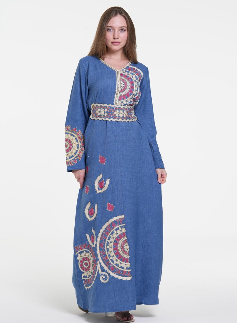 AL BENT AL SHARQIEH embroidred jalabiya dress - Image 1