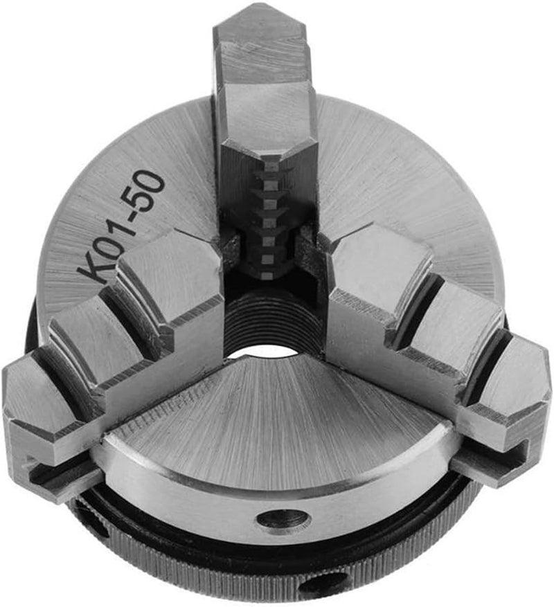 K01 50 3 4 Jaws Wood Lathe Chuck 50mm 63mm Manual Self Centering Large Through Hole - Image 2