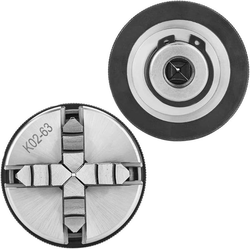 K01 50 3 4 Jaws Wood Lathe Chuck 50mm 63mm Manual Self Centering Large Through Hole - Image 4
