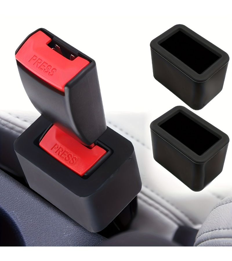 2 Pcs Heavy Duty Black Plastic Car Safety Locking System With Ergonomic Red Lever Mechanism For Cars SUVs Trucks Compatible With Manual And Automatic Transmissions - Image 5