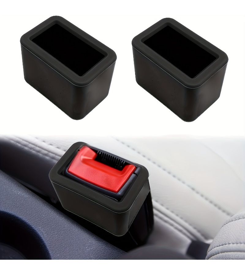 2 Pcs Heavy Duty Black Plastic Car Safety Locking System With Ergonomic Red Lever Mechanism For Cars SUVs Trucks Compatible With Manual And Automatic Transmissions - Image 4
