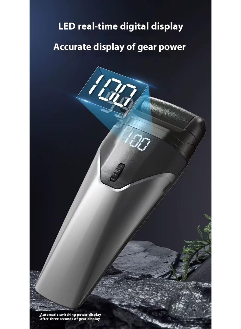 Bukela New Electric Foot Grinder, Electric Foot Callus Remover, exfoliating Foot Skin Repair Machine, 100 Speed Endless Speed, Auxiliary Lighting, 3 Heads (Thick, Medium and Thin) (Grey) - Image 2