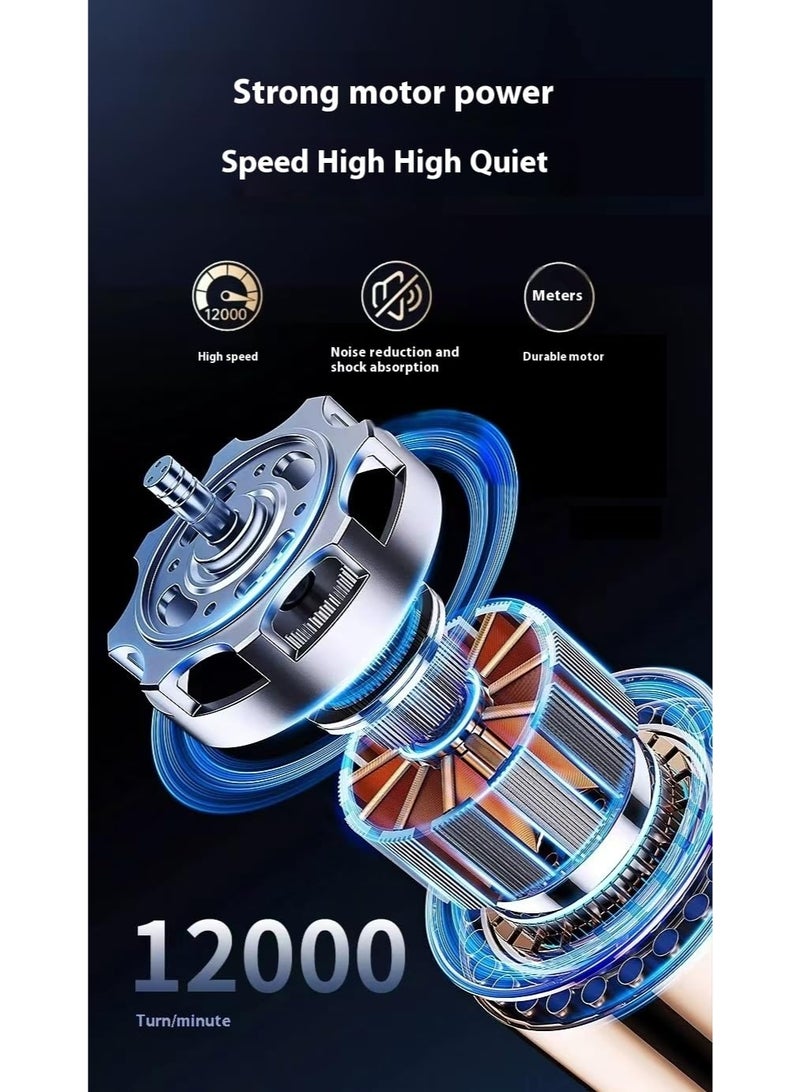 Bukela New Electric Foot Grinder, Electric Foot Callus Remover, exfoliating Foot Skin Repair Machine, 100 Speed Endless Speed, Auxiliary Lighting, 3 Heads (Thick, Medium and Thin) (Grey) - Image 4