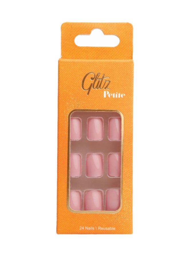 GLITZ PETITE NAILS SQUARE FLAMINGO#2