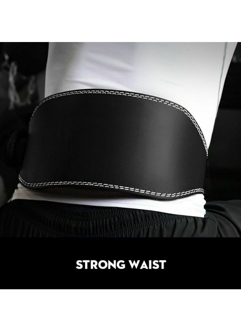 Generic - Waistline Fitness Ready Belt with Sponge Deadlift Weightlifting Back Support Leather Gym - Image 1