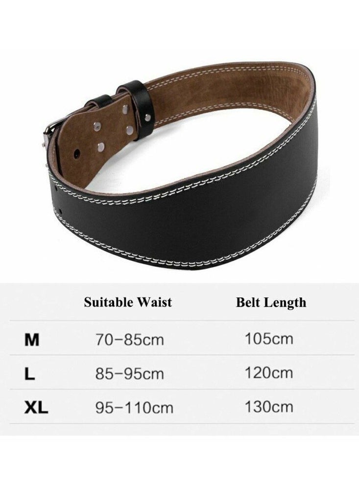 Generic - Waistline Fitness Ready Belt with Sponge Deadlift Weightlifting Back Support Leather Gym - Image 1