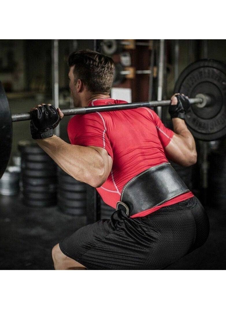 Generic - Waistline Fitness Ready Belt with Sponge Deadlift Weightlifting Back Support Leather Gym - Image 1