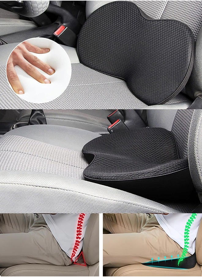 Generic - Car Seat Cushion - Memory Foam Car Seat Pad - Sciatica & Lower Back Pain Relief - Car Seat Cushions for Driving - Road Trip Essentials for Drivers(Black) - Image 1