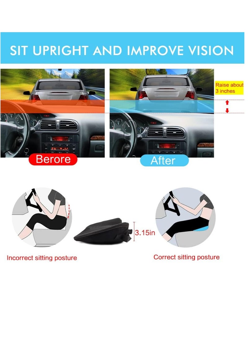 Generic - Car Seat Cushion - Memory Foam Car Seat Pad - Sciatica & Lower Back Pain Relief - Car Seat Cushions for Driving - Road Trip Essentials for Drivers(Black) - Image 1