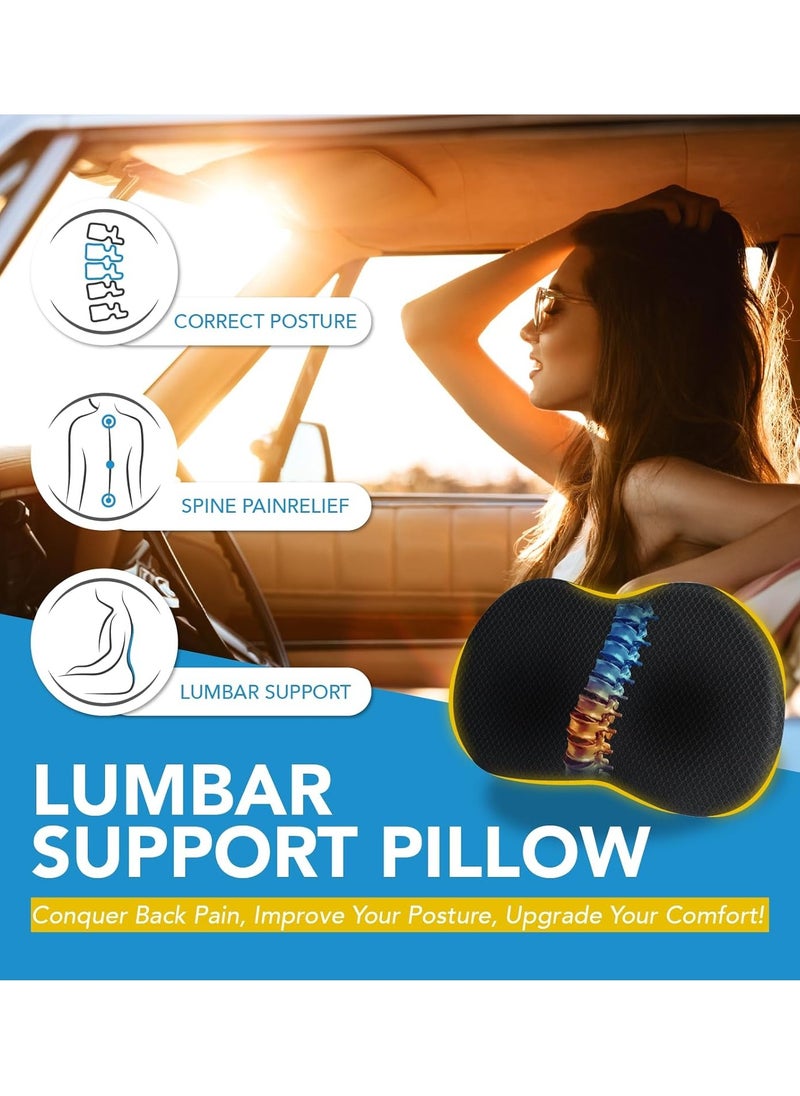 Generic - Car Seat Cushion - Memory Foam Car Seat Pad - Sciatica & Lower Back Pain Relief - Car Seat Cushions for Driving - Road Trip Essentials for Drivers(Black) - Image 1
