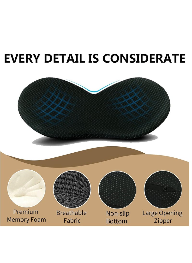 Generic - Car Seat Cushion - Memory Foam Car Seat Pad - Sciatica & Lower Back Pain Relief - Car Seat Cushions for Driving - Road Trip Essentials for Drivers(Black) - Image 1