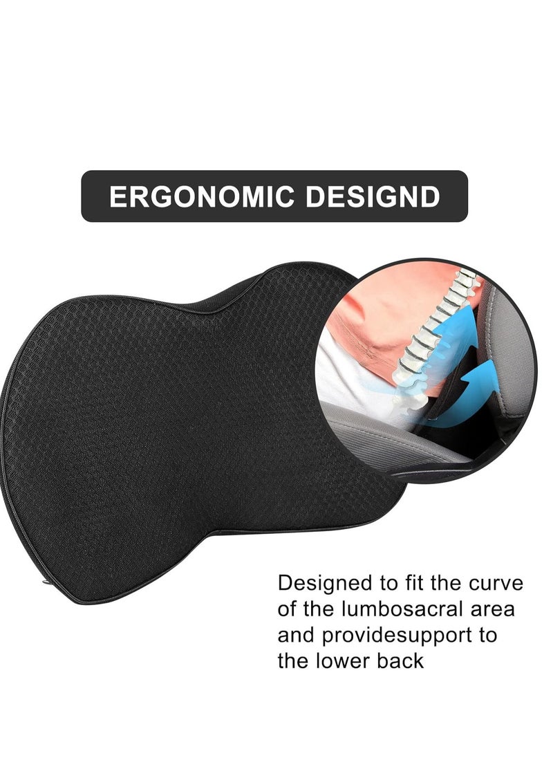 Generic - Car Seat Cushion - Memory Foam Car Seat Pad - Sciatica & Lower Back Pain Relief - Car Seat Cushions for Driving - Road Trip Essentials for Drivers(Black) - Image 1