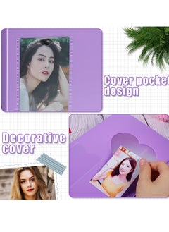 Mmmon Kpop Photocard Binder Kpop Photocard Holder Book Sleeves,A5 Binder Photocard Album 6 Ring Photocard Binder Card Protectors Pages Protectors 200 Cards(Purple)  - Image 5