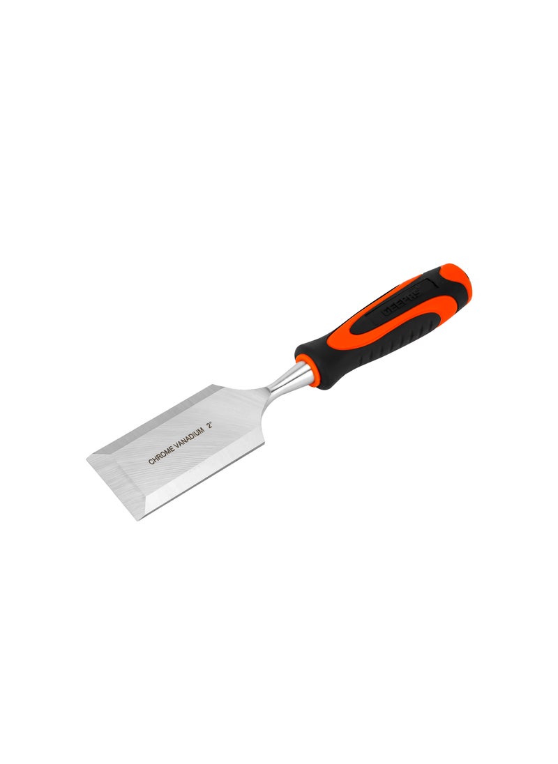 GEEPAS Geepas Toolz 2" Wood Chisel GT59358, High-Quality Cr-V Construction, Induction Hardened, Equipped with TPR Handle, Light-Weight and Durable, Ideal for DIY, Home Improvement  - Image 2