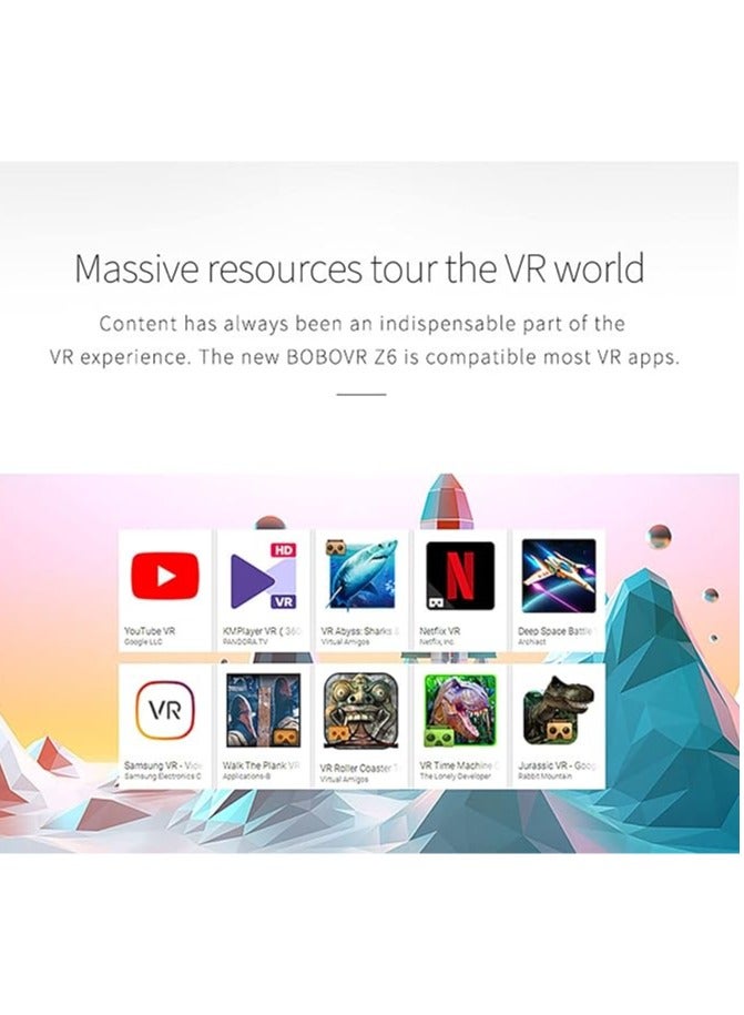 Virtual Reality Virtual Reality Headset 3D Glasses Headset for 3D Movie/Game Metaverse Goggles with Bluetooth Headset, Compatible with All 4.7-6.3 iPhone/Android Phones - Image 4