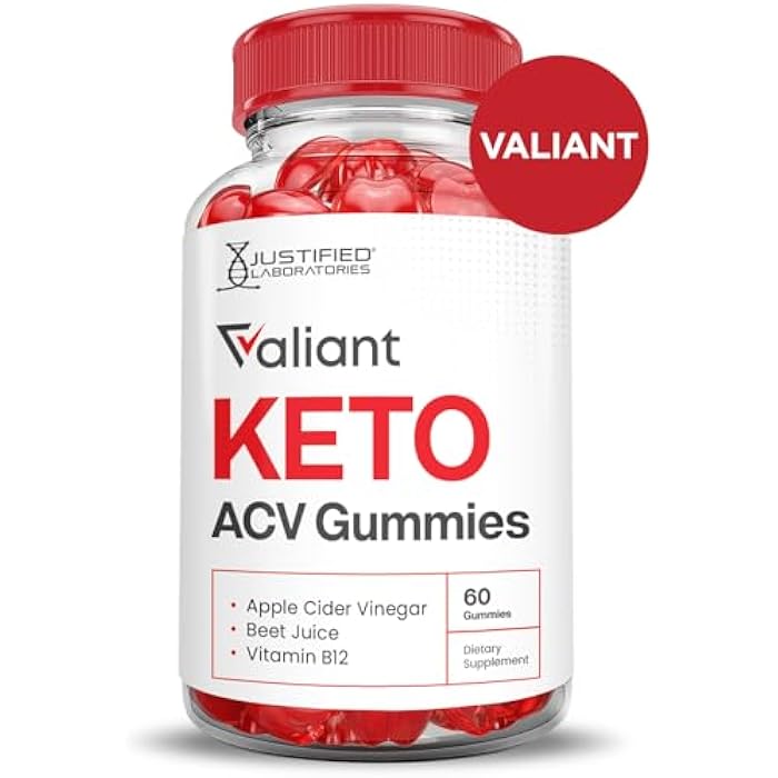 Justified Laboratories (5 Pack) Valiant Keto ACV Gummies Advanced Formula 1000MG Valant Keto Gummies Apple Cider Vinegar Formulated with Pomegranate Beet Juice Powder B12 Vegan Non GMO 300 Gummys - Image 3