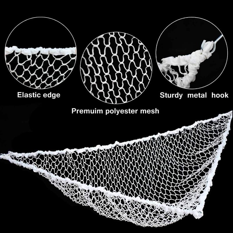 TTSAM Hammock Mesh Toy Net Stuffed Animal Hammock Mesh Toys Net for Kids Jumbo Large Storage Mesh Net for Pet Corner Animal Hammock Stuffed Animals Wall Hanging Organizer Christmas Gift White - Image 5
