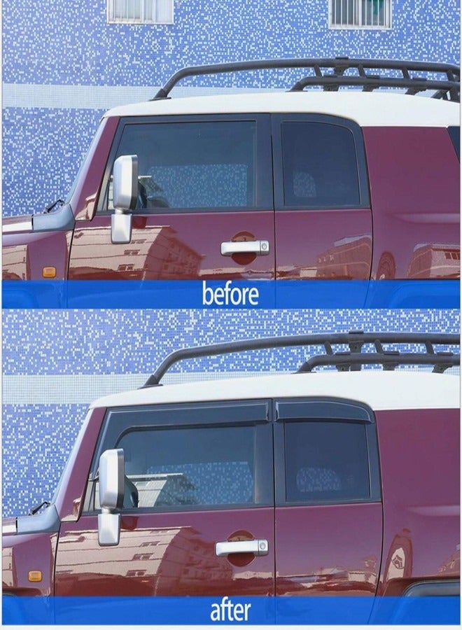 Generic Toyota Fj Cruiser Window Visor, Premium Quality Window Visor Rain Guards for Fj Cruiser 2007-2023 Models, Set of 4  - Image 4