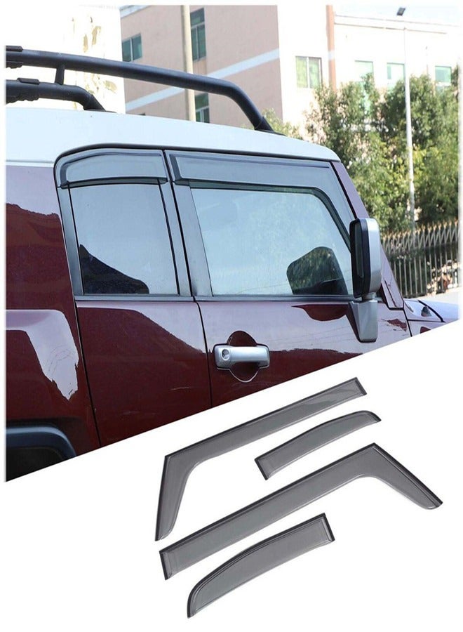 Generic Toyota Fj Cruiser Window Visor, Premium Quality Window Visor Rain Guards for Fj Cruiser 2007-2023 Models, Set of 4  - Image 1