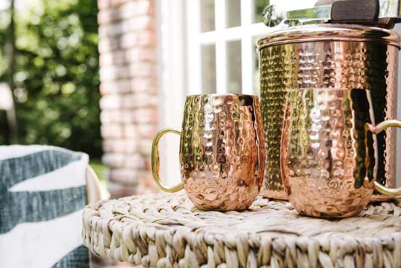 Creative Co-Op Stainless Steel Moscow Mule Mug with Handle - Image 2