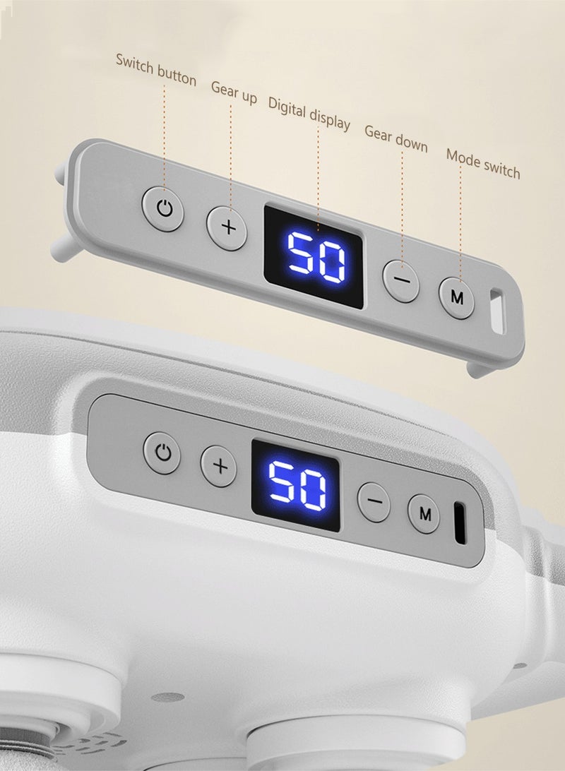 Loquat Six-head fascia gun full body deep massage massager home high frequency muscle relaxation massage gun - Image 2