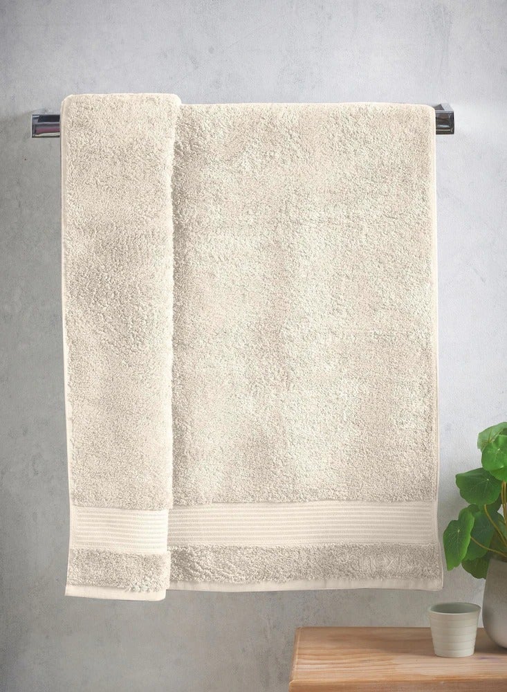 Jacquar Dina 100% Egyptian Cotton Bath Towel, Super Soft and Highly Absorbent Basic Solid Premium Bath Towel for Bathroom Size 140cm x 70cm - Image 1