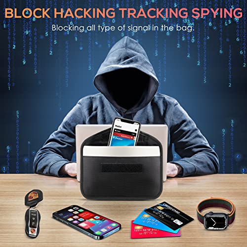 Tuulin 2 Pack Faraday Bags for Phone and Car Keys, Signal Blocking Key Pouch, Anti Theft Car Protection, Cell Phone Keyless Entry Fob Signal Blocking Pouch - Image 2