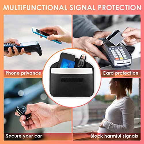 Tuulin 2 Pack Faraday Bags for Phone and Car Keys, Signal Blocking Key Pouch, Anti Theft Car Protection, Cell Phone Keyless Entry Fob Signal Blocking Pouch - Image 4