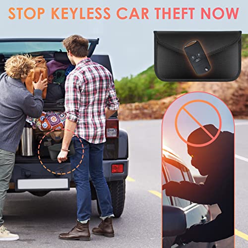 Tuulin 2 Pack Faraday Bags for Phone and Car Keys, Signal Blocking Key Pouch, Anti Theft Car Protection, Cell Phone Keyless Entry Fob Signal Blocking Pouch - Image 5
