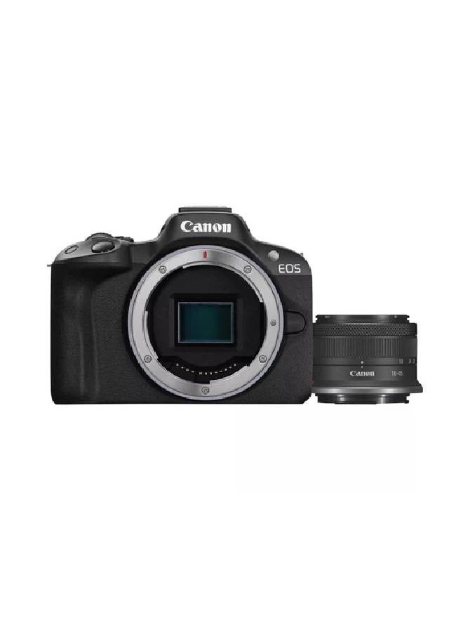 Canon EOS R50 + RF-S18-45 IS STM Kit (5811C013BA) - Image 1