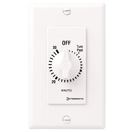 Intermatic FD30MWC 30-Minute Countdown Wall Timer for Fans and Lights, White - Image 5