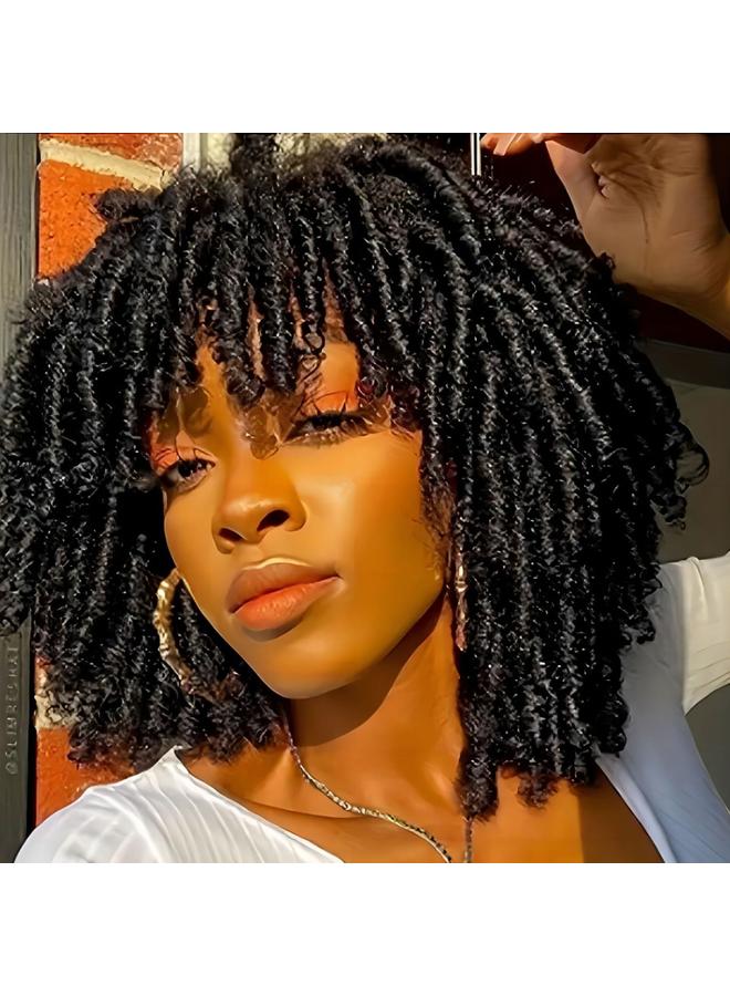 Bluejw African Small Roll Wig Hair Dirty Braid Head Cover Dreadlock Wigs Hollow Roll Chemical Fiber Wig Head Cover - Image 2