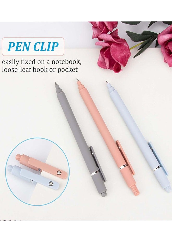 Generic 5 Pcs Quick Dry Black Ink Pens 0.5mm, Fine Point Smooth Writing Pen Cute Office School Supplies Fine Point Smooth Writing Aesthetic Pen  - Image 4