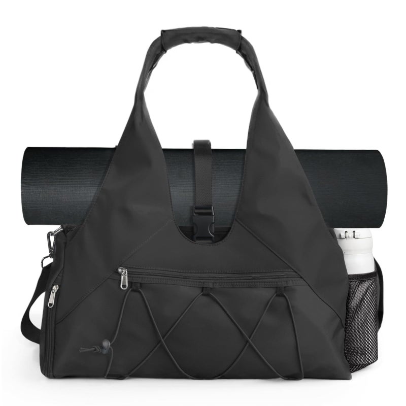 Forestfish Gym Bag For Women With Yoga Mat Holder & Shoe Compartment & Wet Dry Storage Pocket & Adjustable Strap - Image 1