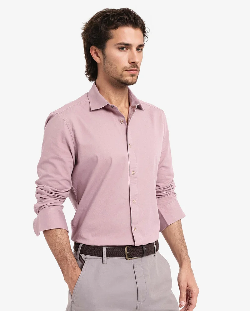 Rare Rabbit Men's Plain Cotton Shirt