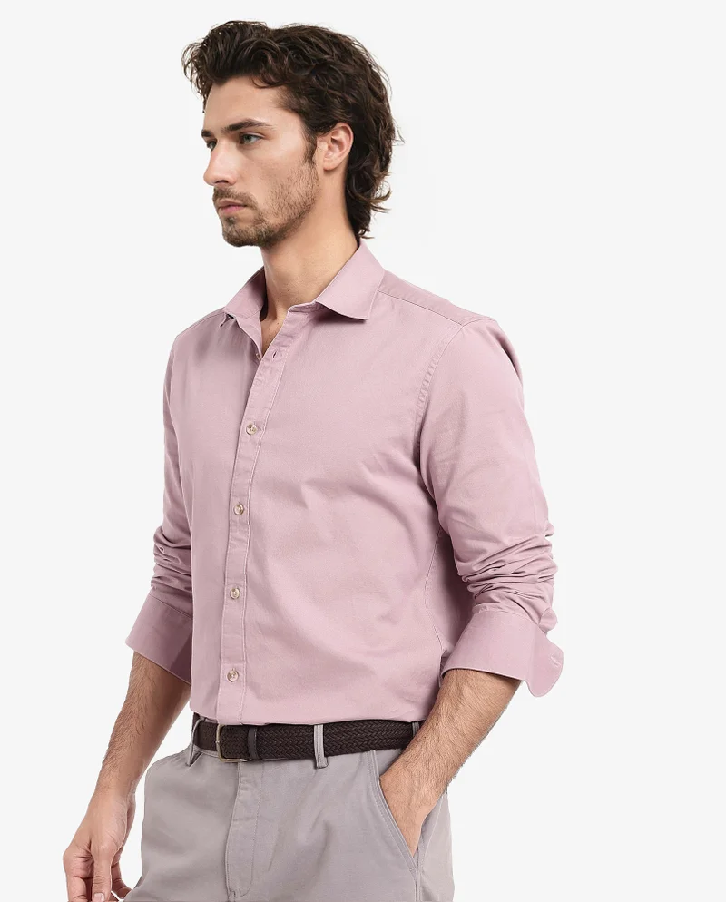 Rare Rabbit Men's Plain Cotton Shirt