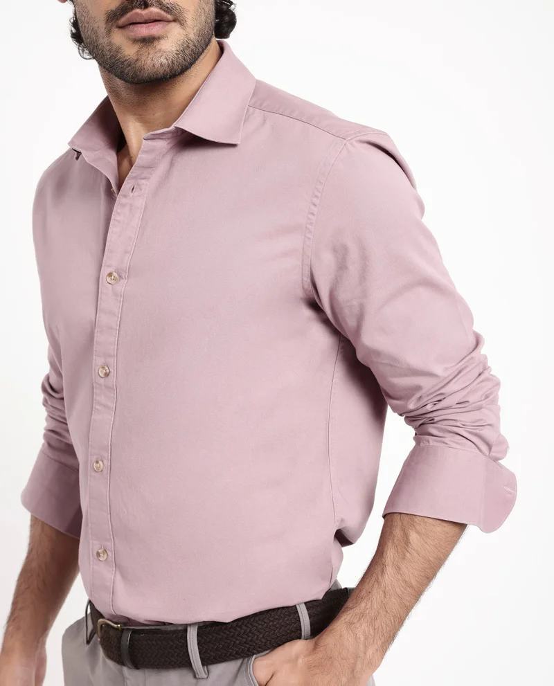 Rare Rabbit Men's Plain Cotton Shirt