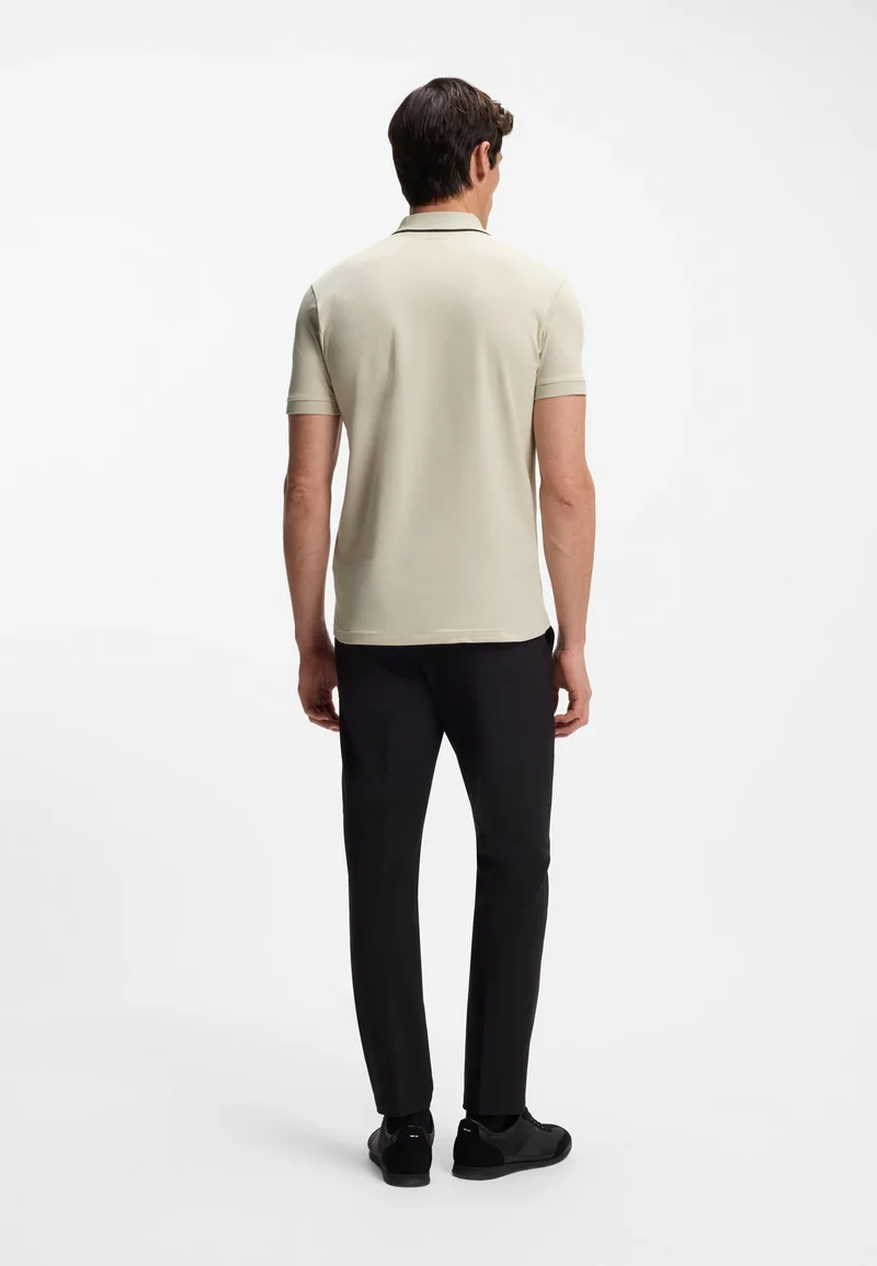 BOSS Slim-fit polo shirt in moisture-wicking stretch cotton