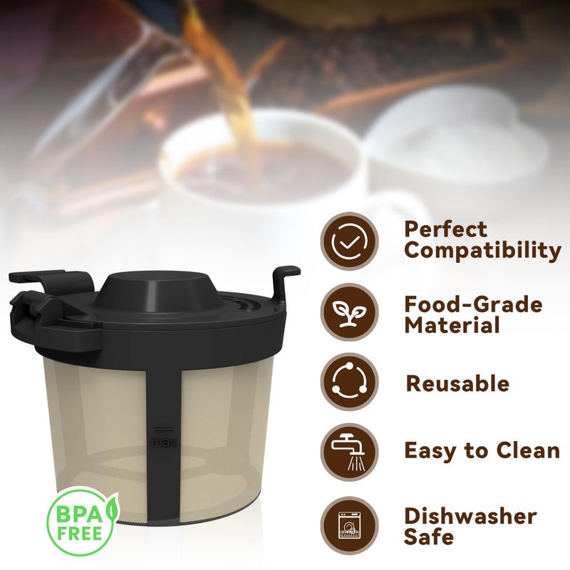 brikinte Coffee Basket Compatible with Ninja Coffee Maker, Reusable Basket Filters for Ninja PB051 & PB041ST, 1pack - Image 3
