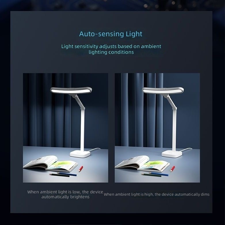 يلايت مصباح طاولة LED لحماية العين من Yeelight للطلاب، إضاءة بدرجة AA، تجسيد ألوان Ra97، تحكم باللمس، 10-15 واط، ضوء طبيعي 3300K-5000K، للدراسة وغرفة النوم وغرفة الأطفال - Image 3