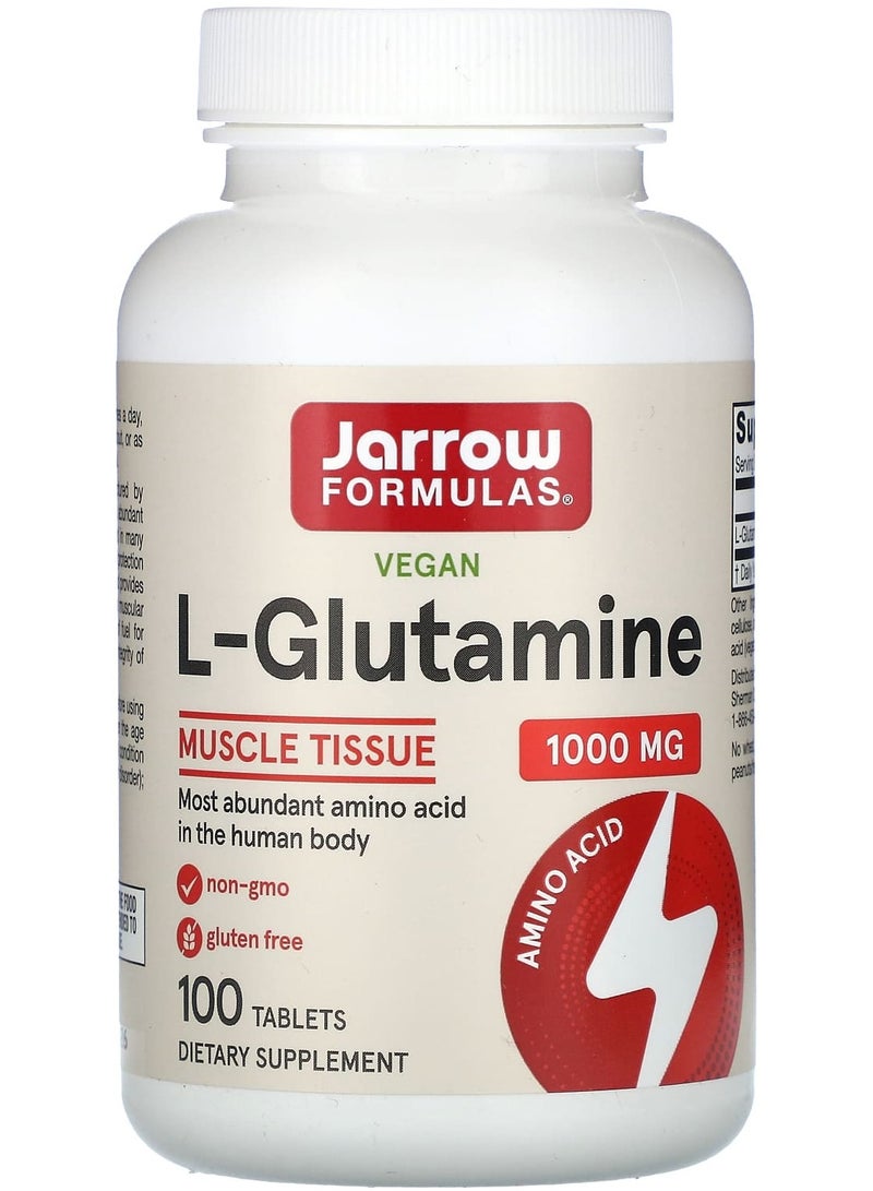jarrow formulas L-Glutamine, 1,000 mg, 100 Tablets